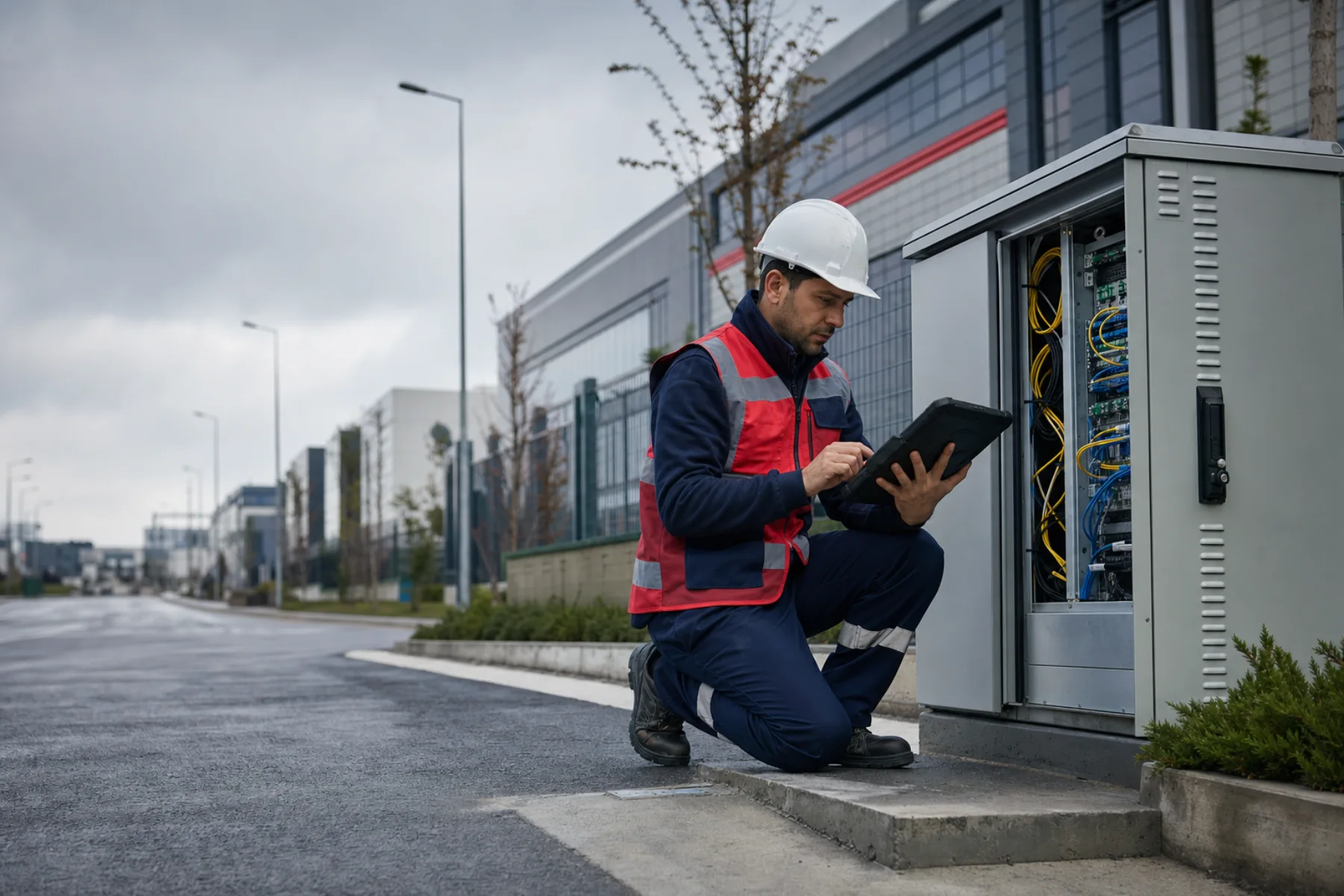 Next Telekom saha ekibi altyapı ve bağlantı keşfi yaparken